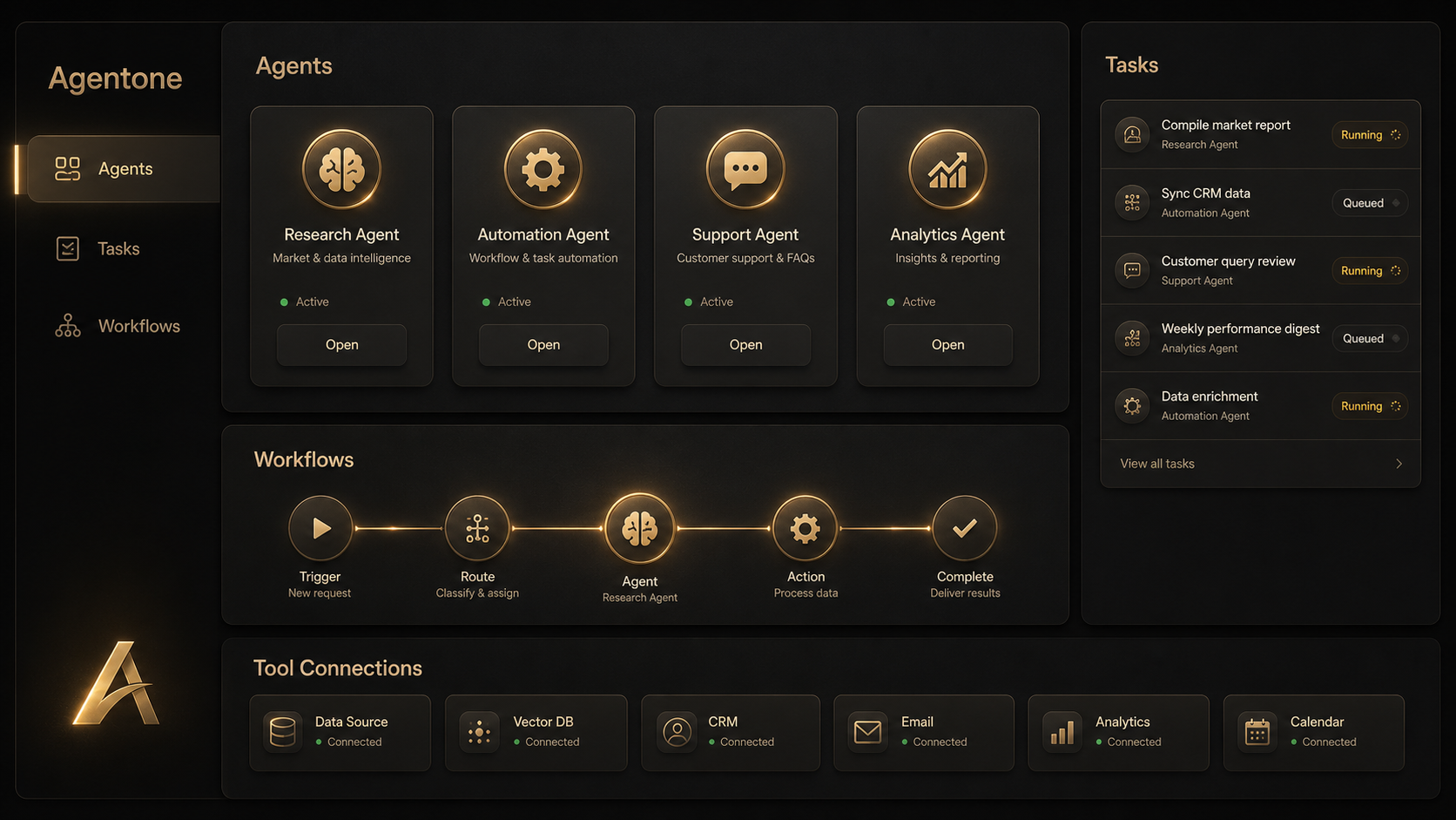 Agent Workspace demo preview