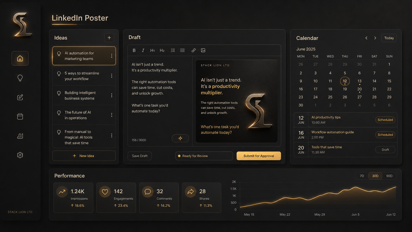 Profile Poster demo preview